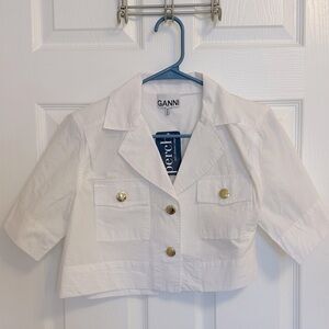 Ganni Cotton Poplin Top/Jacket